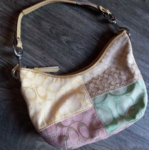 🌈Coach Pastel Patchwork Handbag